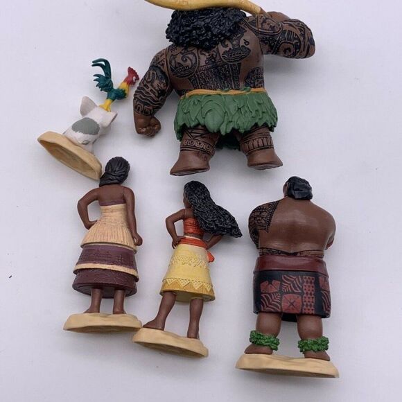 Moana Disney Lot of 5 Action Figures Toys Jakks - Picture 9 of 10
